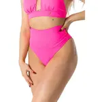 GOLDBEE SHAPEWEAR SWIMWEAR BOTTOMS Dámske sťahovacie plavecké nohavičky, ružová, veľkosť