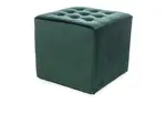 Zelený taburet LORI VELVET