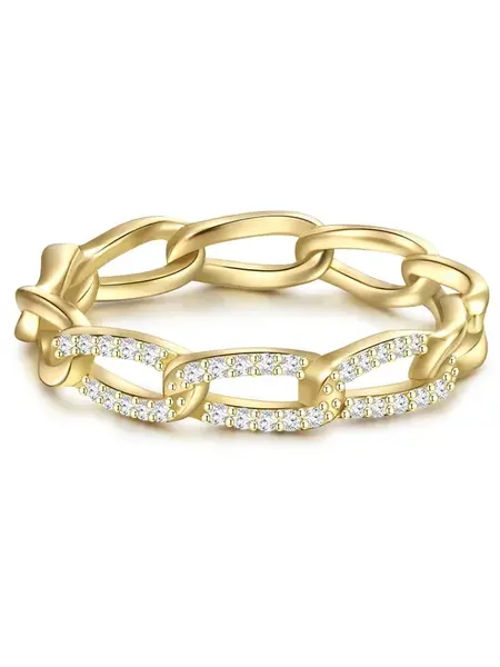 Glanzstücke München Prsteň  zlatá žltá / priehľadná