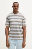 Bavlněné tričko HUGO modrá barva, 50535283