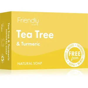 Friendly Soap Natural Soap Tea Tree & Turmeric přírodní mýdlo 95 g