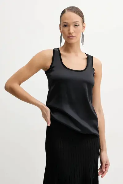 Halenka Silvian Heach DURLESTI dámská, černá barva, hladká, GPP25341TO