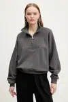 Mikina Hollister Co. dámská, šedá barva, hladká, KI352-5112