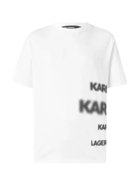 Karl Lagerfeld Tričko  čierna / biela