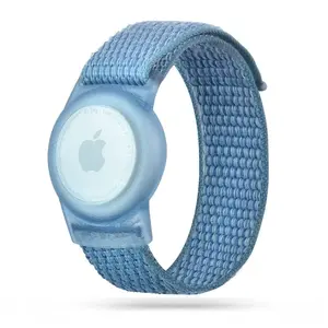 Tech-Protect Nylonový pásek pro děti, Apple AirTag 1 / 2, modrý