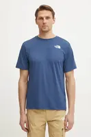 Sportovní triko The North Face 24/7 modrá barva, NF0A8BP8HDC1