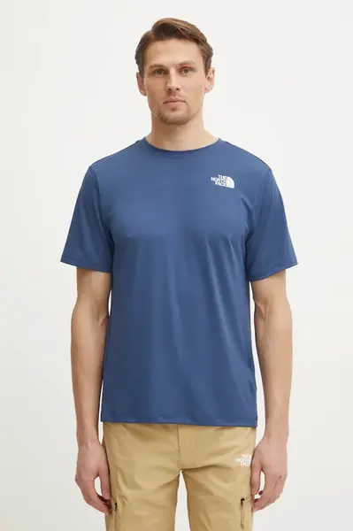 Sportovní triko The North Face 24/7 modrá barva, NF0A8BP8HDC1