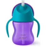 Philips Avent Bendy Straw SCF796/02 9m+ hrnček s ohybnou rúrkou Purple 200 ml