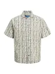 JACK & JONES Košeľa 'JPRBLULYON'  béžová / námornícka modrá
