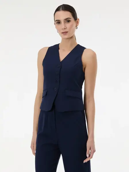 Tmavě modrá dámská vesta ORSAY