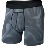 SAXX SMOOTH FLEX LIGHT COMPRESSION BOXER BRF Pánské kompresní boxerky, tmavě šedá, velikost