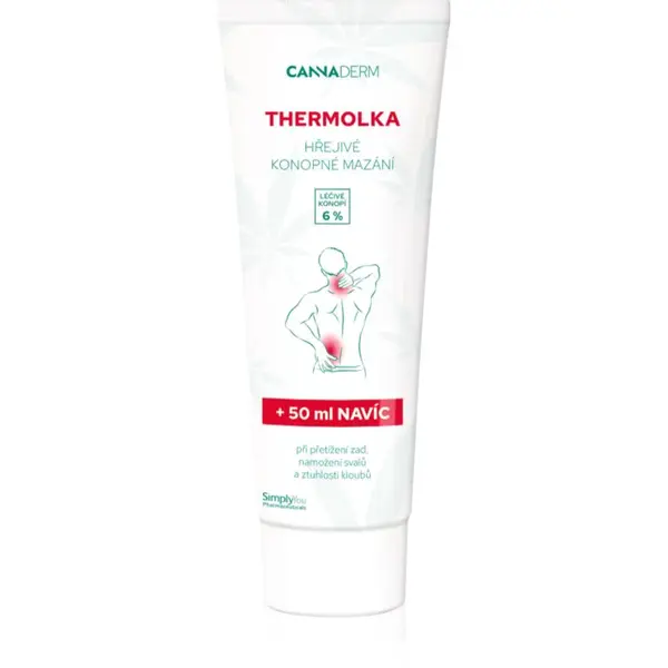 Cannaderm Thermolka teplé mazanie masážny krém s hrejivým účinkom 250 ml