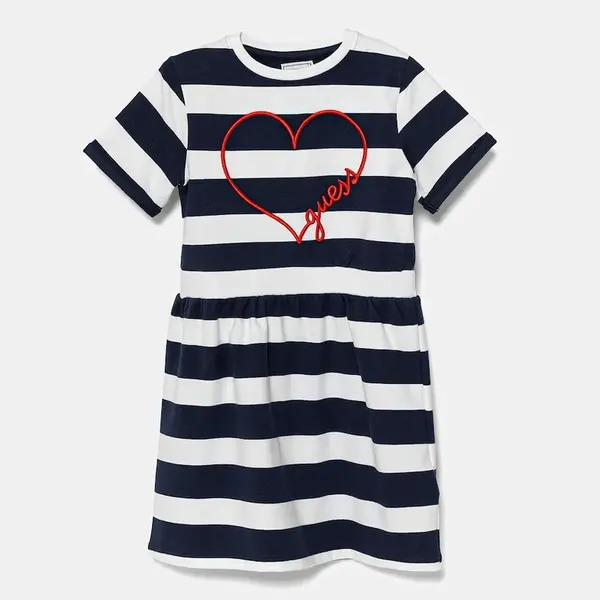 Dívčí šaty Guess tmavomodrá barva, mini, K5GK28 KBOR4