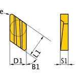 OPTIMUM Břitové destičky K/55°, 5 ks