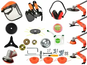 GEKO Motorová kosa - křovinořez 1,3 kW, benzinový, kotouče, nože, maska, struny