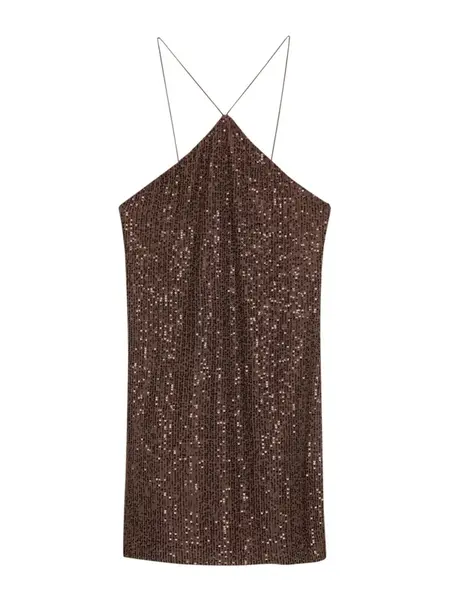 Pull&Bear Šaty  tmavohnedá