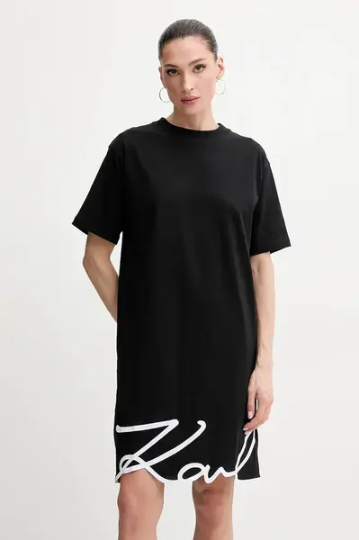 Bavlněné šaty Karl Lagerfeld