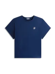 Tommy Hilfiger Curve Tričko  námornícka modrá / biela