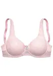 NUANCE Podprsenka  ružová / biela