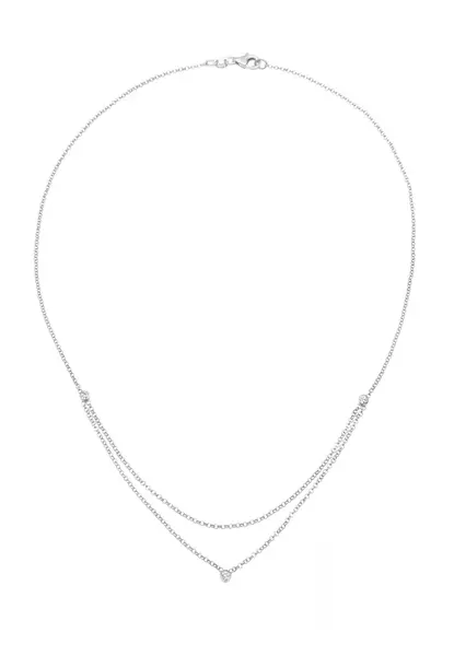 ELLI Retiazka  strieborná / priehľadná