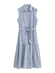 GANT Letné šaty  modrá / biela