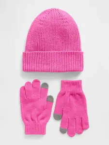 GAP dětský set čepice a rukavic - dívky
