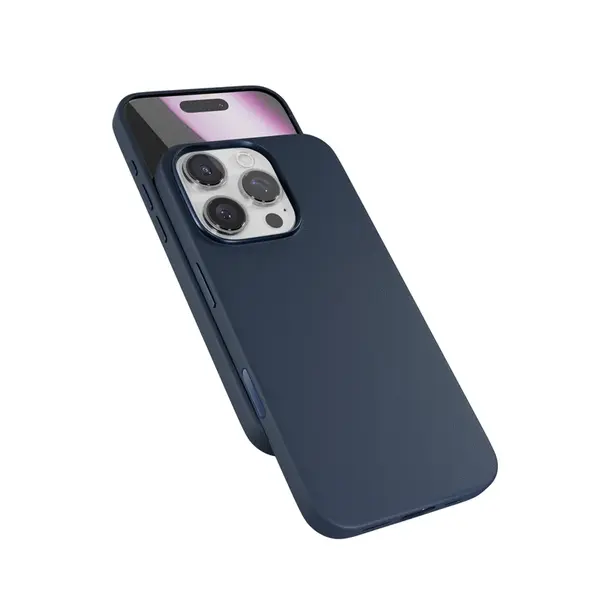Zadní kožený kryt Epico Mag+pro Apple iPhone 16 Pro Max, modrá