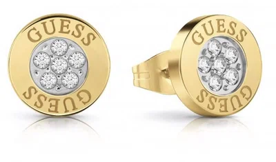 Guess Pozlacené náušnice pecky se zirkony UBE78023