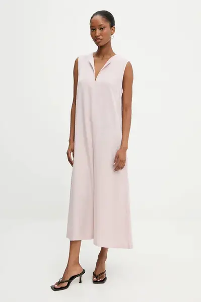 Šaty Answear.LAB růžová barva, midi