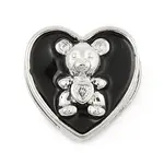 Brass Micro Pave Cubic Zirconia Slide Charms