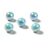 UV Plating Rainbow Iridescent Acrylic Beads