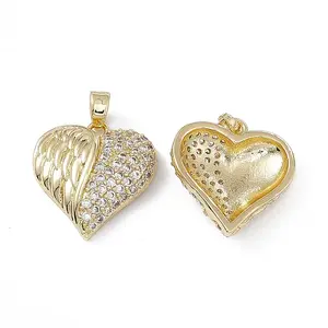 Brass Clear Cubic Zirconia Pendants