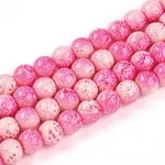 Transparent Baking Painted Glass Beads Strands