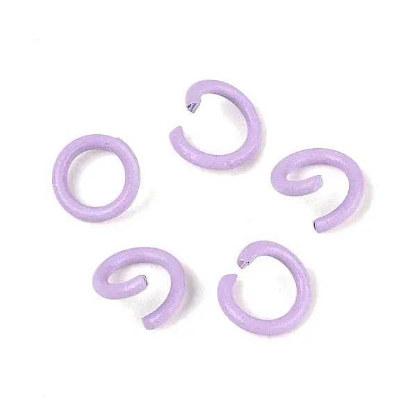 Spray Painted Iron Open Jump Rings