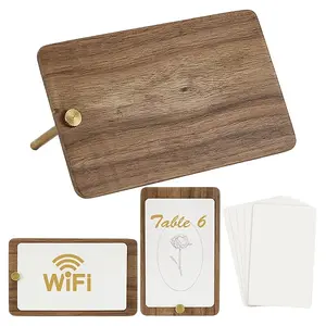 2Sets Wood Name Card Holder