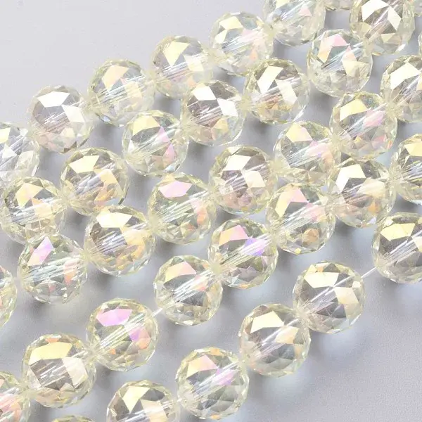 Electroplate Glass Bead Strands