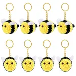 8Pcs Handmade Yarn Costume Keychain