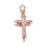 Brass Micro Pave Cubic Zirconia Pendants