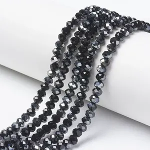Electroplate Opaque Glass Beads Strands
