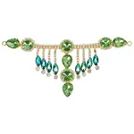 1Pc Flower Brass Rhinestone Ornament Accessories