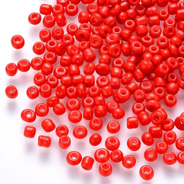 8/0 Baking Paint Glass Round Seed Beads