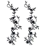 2Pcs Computerized Embroidery Polyester Sew on Patches