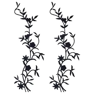 2Pcs Computerized Embroidery Polyester Sew on Patches