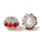 Sparkling Acrylic Rhinestone Round Beads