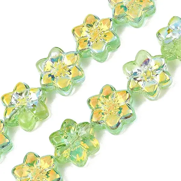 Electroplate Glass Beads Strands