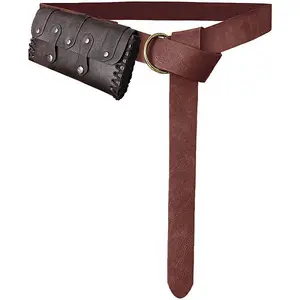 Leather Waist Bag and Belt Set