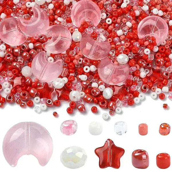 Mixed Styles Glass Beads Strands