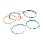 Adjustable Waxed Cotton Cord Bracelets