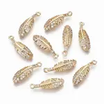 Brass Micro Pave Cubic Zirconia Pendants