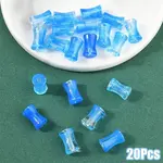 20Pcs Transparent Acrylic Beads Ink Wind Gradient Effect